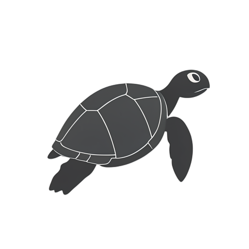 Flat Icon Sea Turtle
