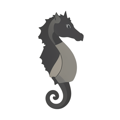 Flat Icon حصان البحر