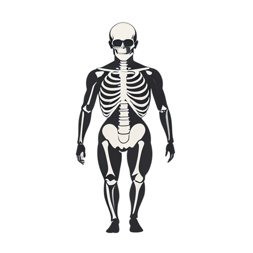 Flat Icon กระดูก