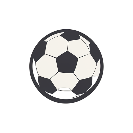 Flat Icon Soccer Ball
