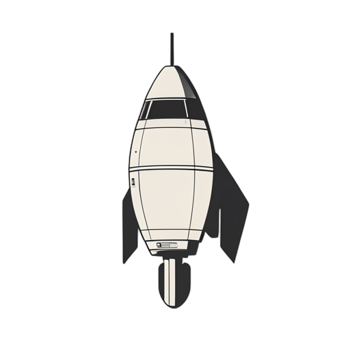 Flat Icon ยานอวกาศ