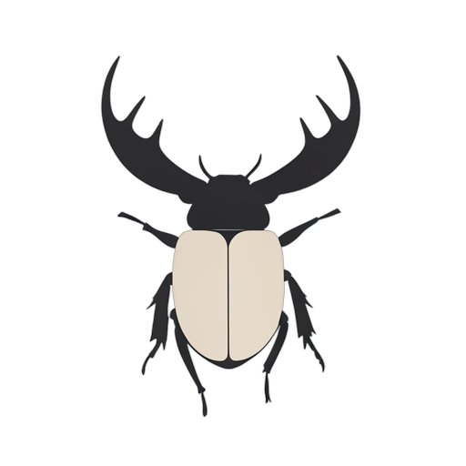 Flat Icon Stag Beetle