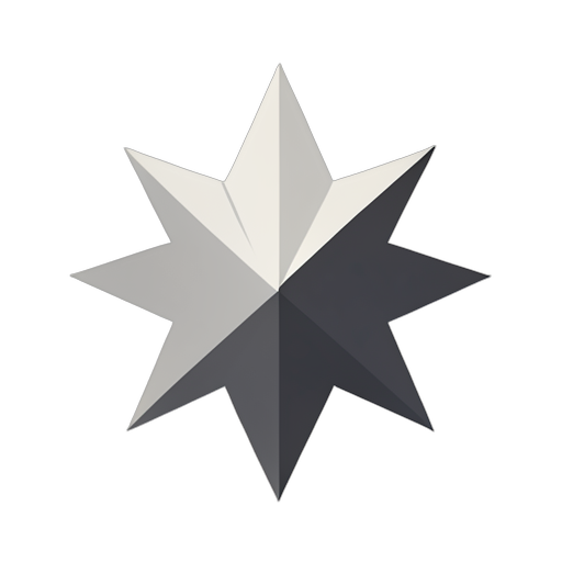 Flat Icon Six-Point Star