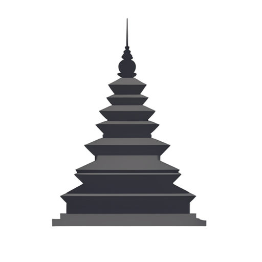 Flat Icon Stupa