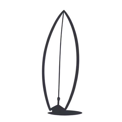 Flat Icon सर्फबोर्ड