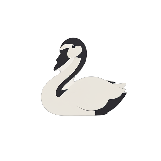 Flat Icon Swan