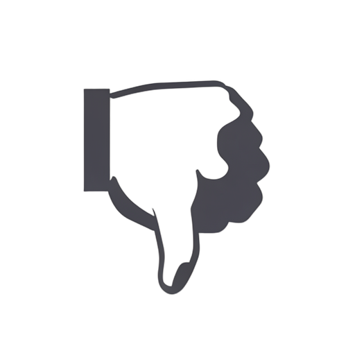 Flat Icon Daumen runter