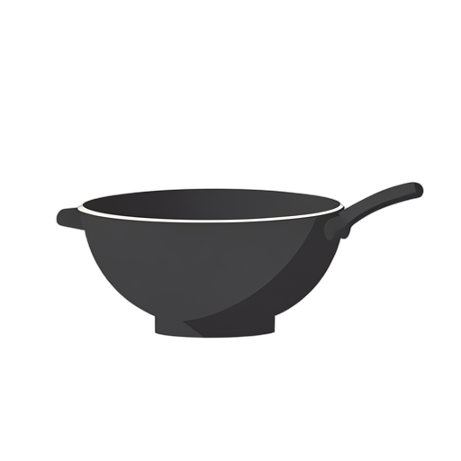 Flat Icon กระทะ