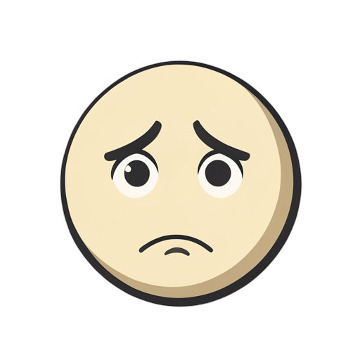 Flat Icon Worried