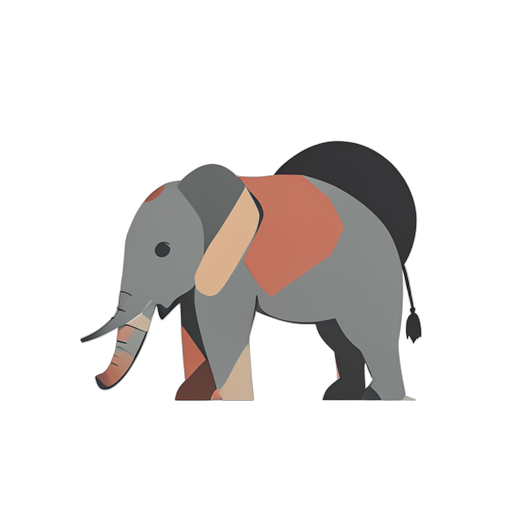 Geometric Baby Elephant