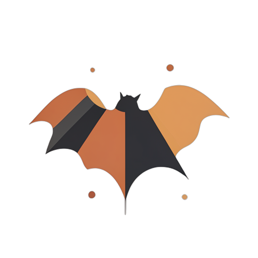Geometric Halloween Bat