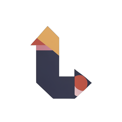 Geometric 구부러진 화살표