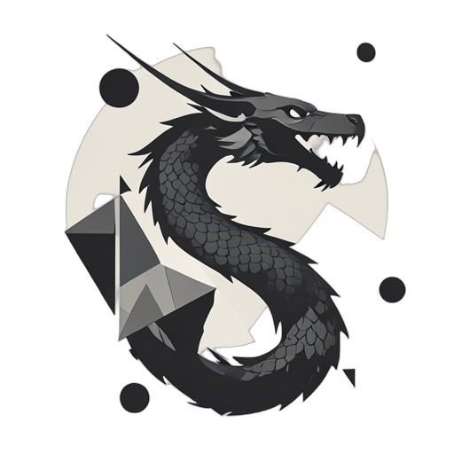 Geometric Chinesischer Drache