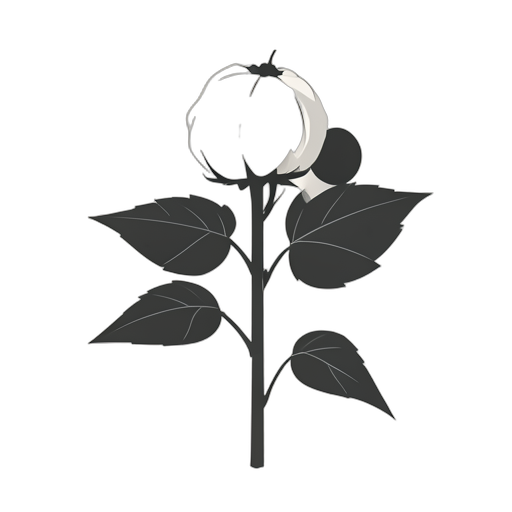 Geometric Cotton Plant