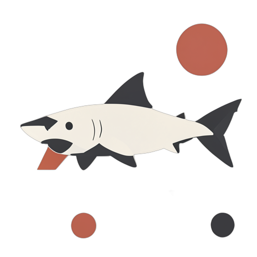 Geometric Tiburón blanco