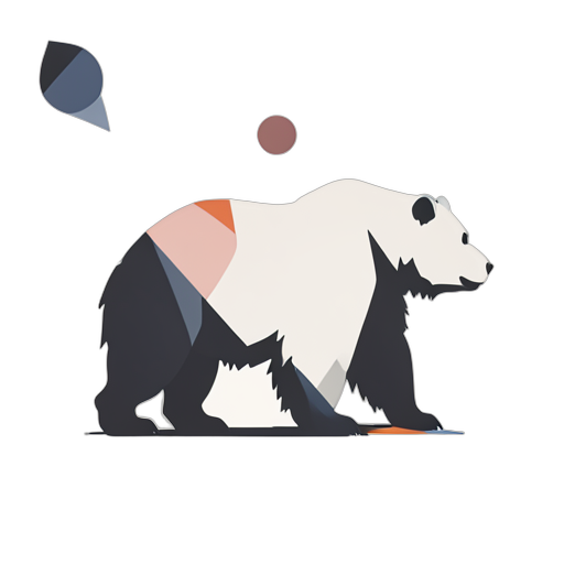 Geometric Grizzly Bear