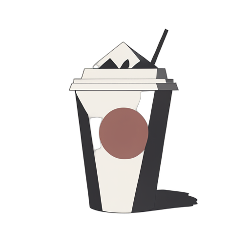 Geometric Café helado