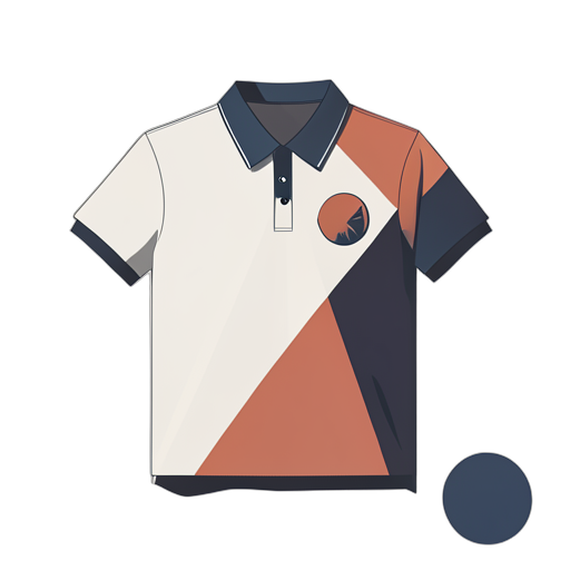 Geometric Polo Shirt