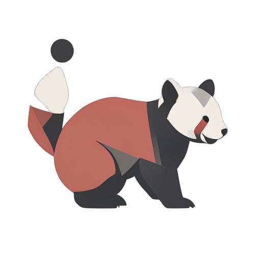 Geometric लाल पांडा