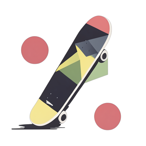 Geometric Skateboard
