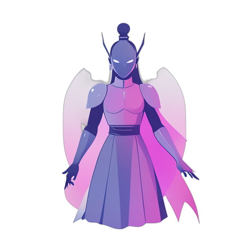 Gradient Modern Alien Queen