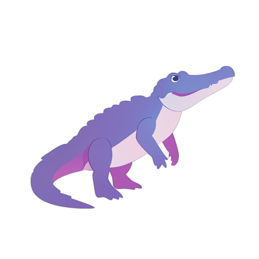 Gradient Modern Аллигатор