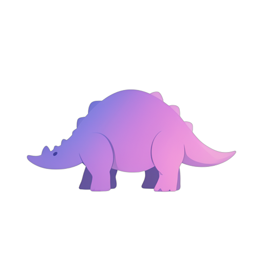 Gradient Modern Ankylosaurus