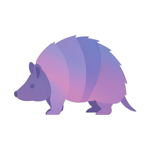 Gradient Modern armadillo
