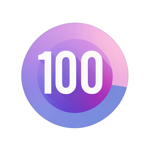 Gradient Modern odznaka 100