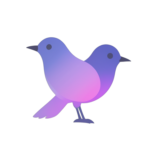 Gradient Modern นกสีน้ำเงิน