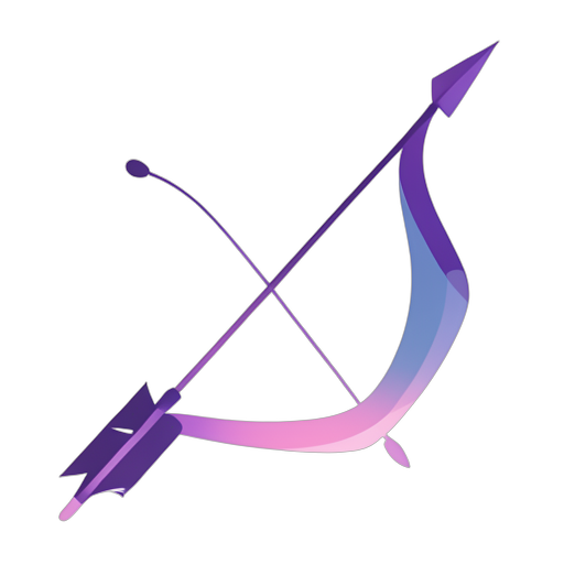 Gradient Modern Bow and Arrow