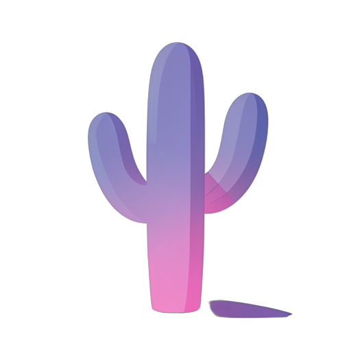Gradient Modern Cactus