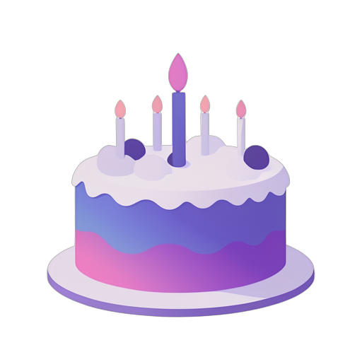 Gradient Modern เค้ก