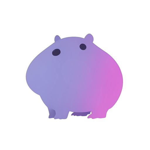 Gradient Modern Capybara