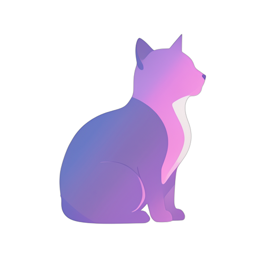 Gradient Modern Katze