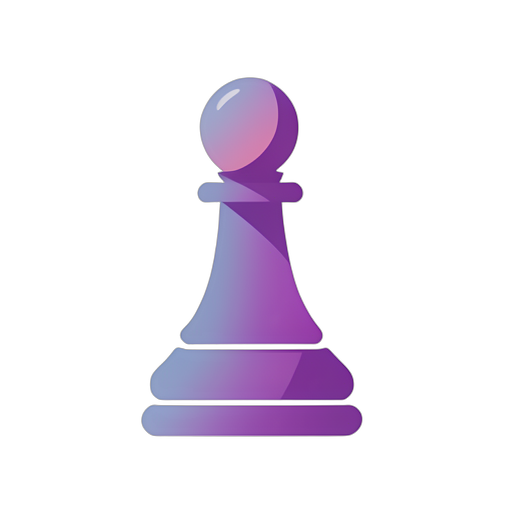Gradient Modern Chess Pawn