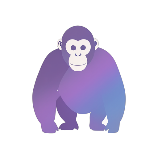 Gradient Modern 黑猩猩