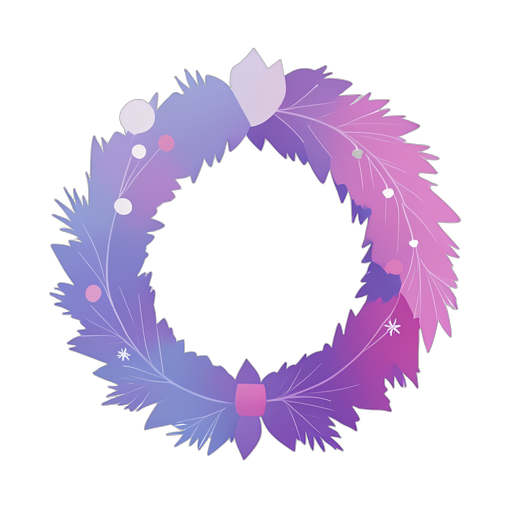 Gradient Modern Wreath