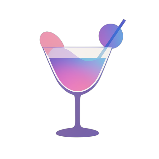 Gradient Modern Cocktail