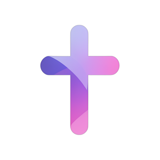 Gradient Modern Christian Cross