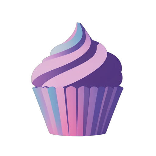 Gradient Modern Cupcake