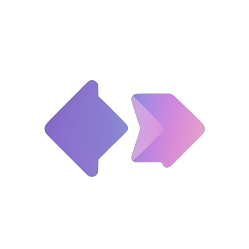 Gradient Modern Double Arrow Left