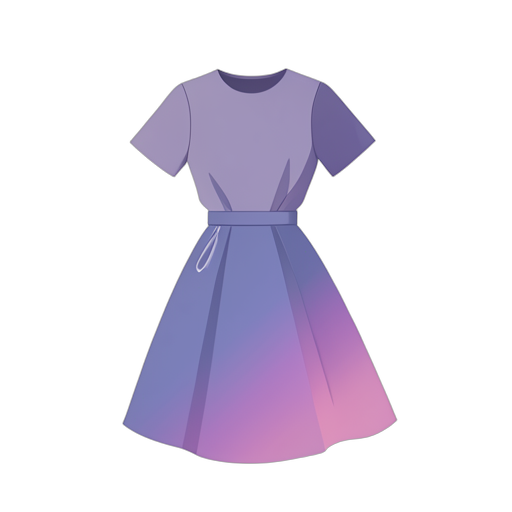 Gradient Modern Vestido casual