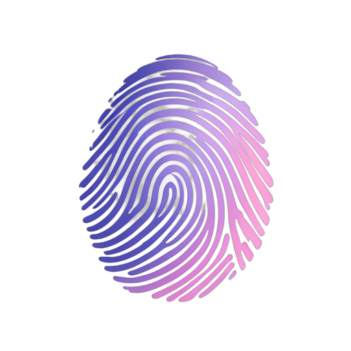 Gradient Modern Fingerabdruck