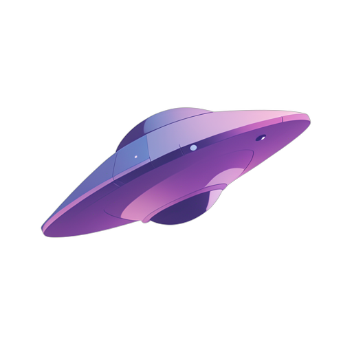 Gradient Modern Flying Saucer