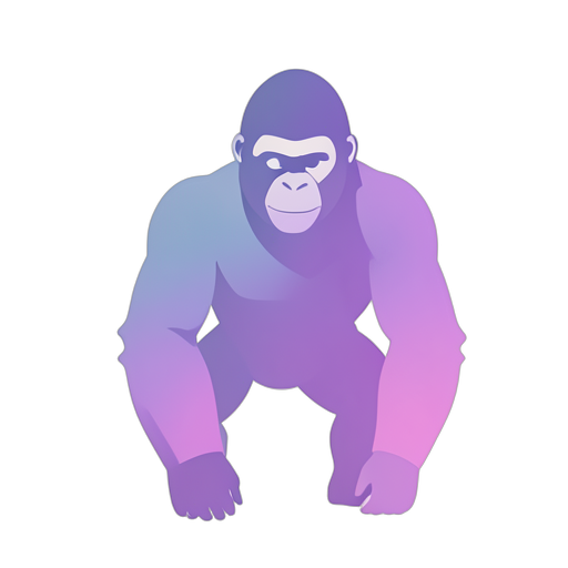 Gradient Modern गोरिल्ला