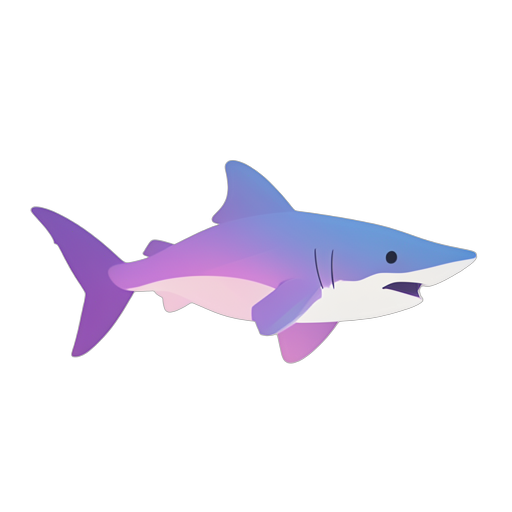 Gradient Modern Hammerhead Shark