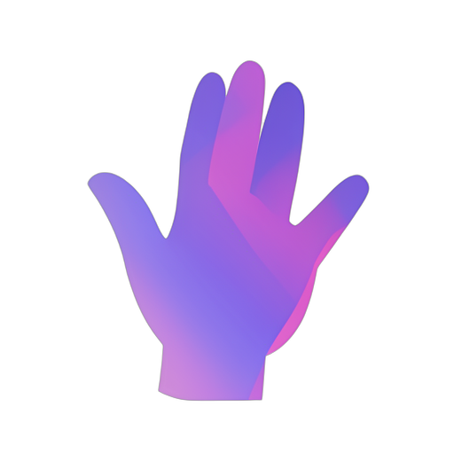 Gradient Modern 手を振っている手