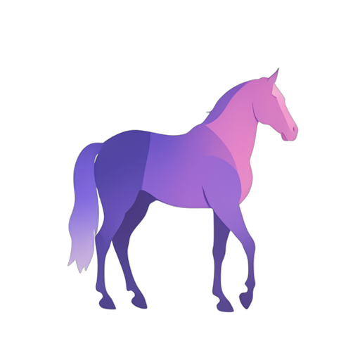 Gradient Modern Horse
