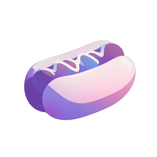 Gradient Modern hot dog